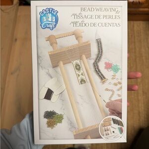 Bead Weaving Kit - Natural Wood and Multicolor